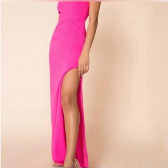 NWT. Revolve Superdown Addison hot pink maxi dress, XS - Picture 5 of 12